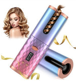 Rechargeable Automatic Hair Curler Women Portable Hair Curling Iron LCD Display Ceramic Curly Rotating Curling Wave Styer