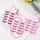 5 Pairs Manga Lashes New Arrival Anime Cosplay Natural Wispy  Korean Makeup Artificial False Eyelashes