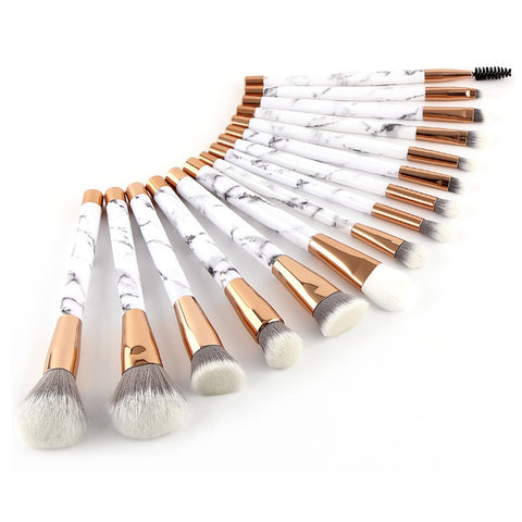 11 SETS OF MARBLE MAKEUP BRUSH WITH MAKEUP BRUSH BEAUTY MAKEUP KIT 11 MAKEUP BRUSH SETS