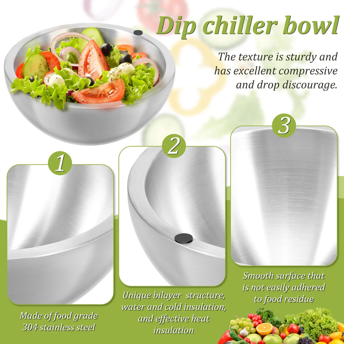 Stainless Steel Cooling Bowl