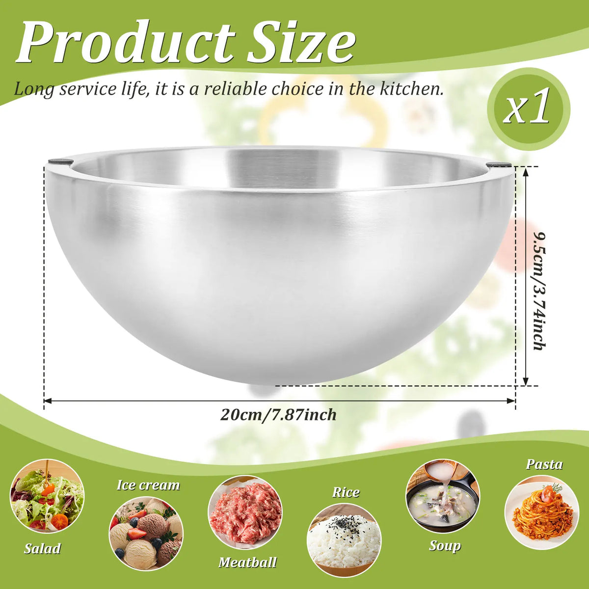 Stainless Steel Cooling Bowl