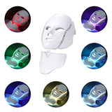 7 Colors LED Facial Mask with Neck LED Light  therapy