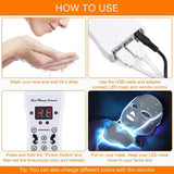 7 Colors LED Facial Mask with Neck LED Light  therapy